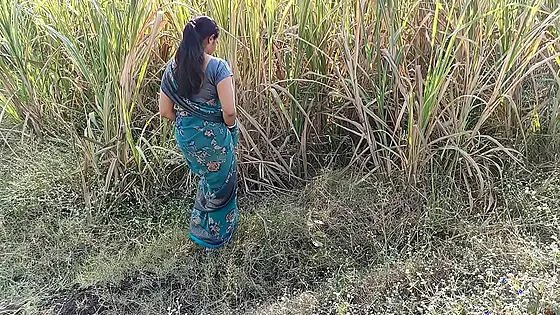 कोमल ने बिना पहचाने लोगो के खेत में मूत रही थी तो घर में लाकर चोदा