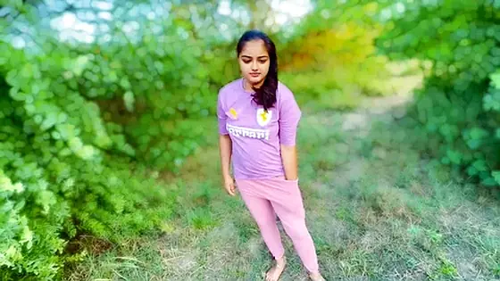 Desi village girl suman making love in forest and fuck her tight pussy in jungle viral