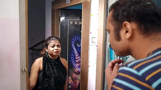 Hot Unknown girl knocking the door at Midnight! Indian Web Series Sex