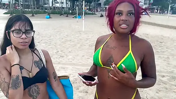 Chamei duas meninas na praia para gravar pornô ofereci uma grana pra elas será q elas aceitam?